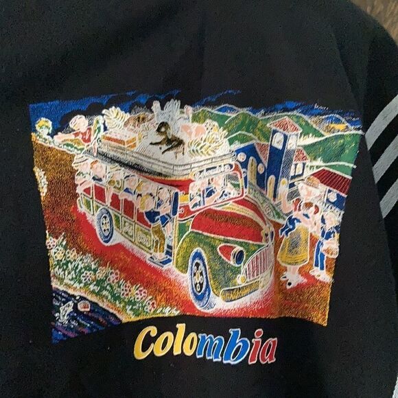 Columbia Poncho with nice print of bus - Picture 7 of 10